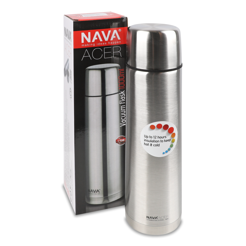 Термос Acer 1000мл нержавіюча сталь 10-146-004 Nava