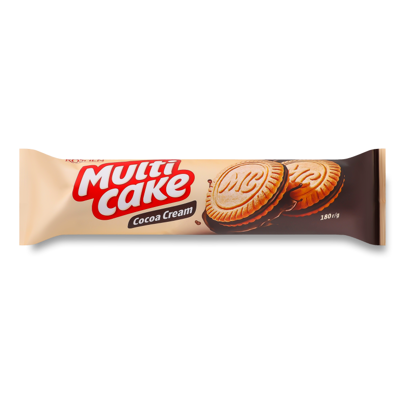 Печиво Мульти-кейк цукрове Какао 180г Рошен
