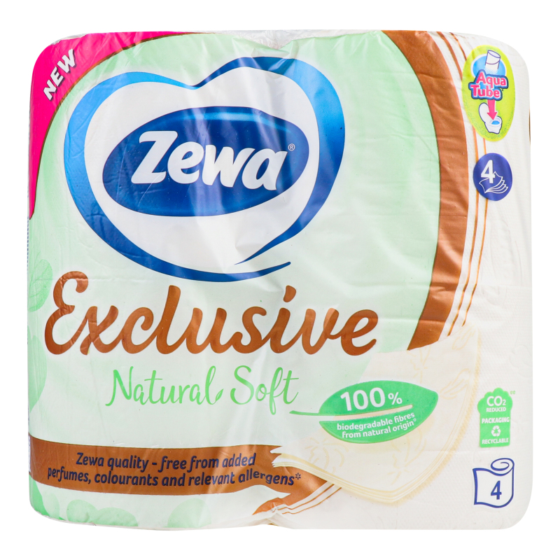 Бумага туалетная 4 слоя Natural Soft Zewa 4шт Zewa(7322541270043 ...