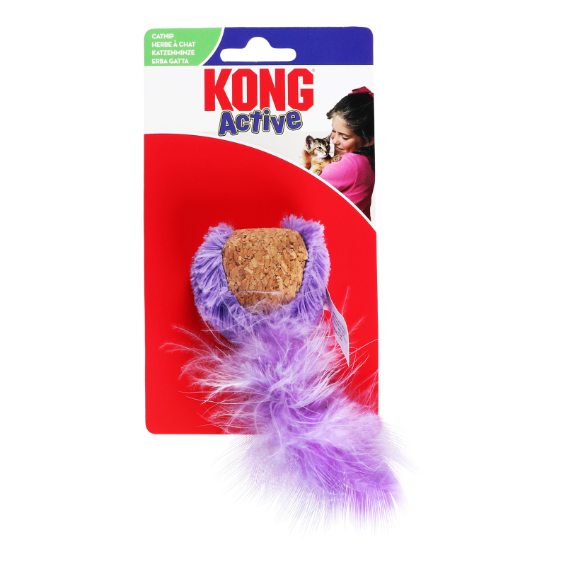 Игрушка Kong Мячик корковый с перьями(30035585334159): купить в ...
