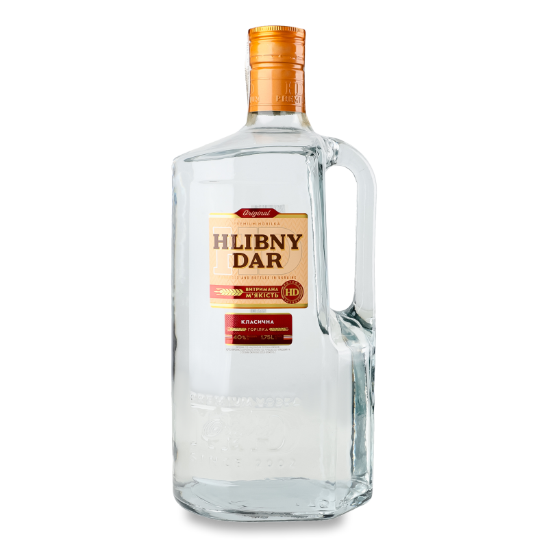 Горілка класична 40% 1,75л Hlibny Dar