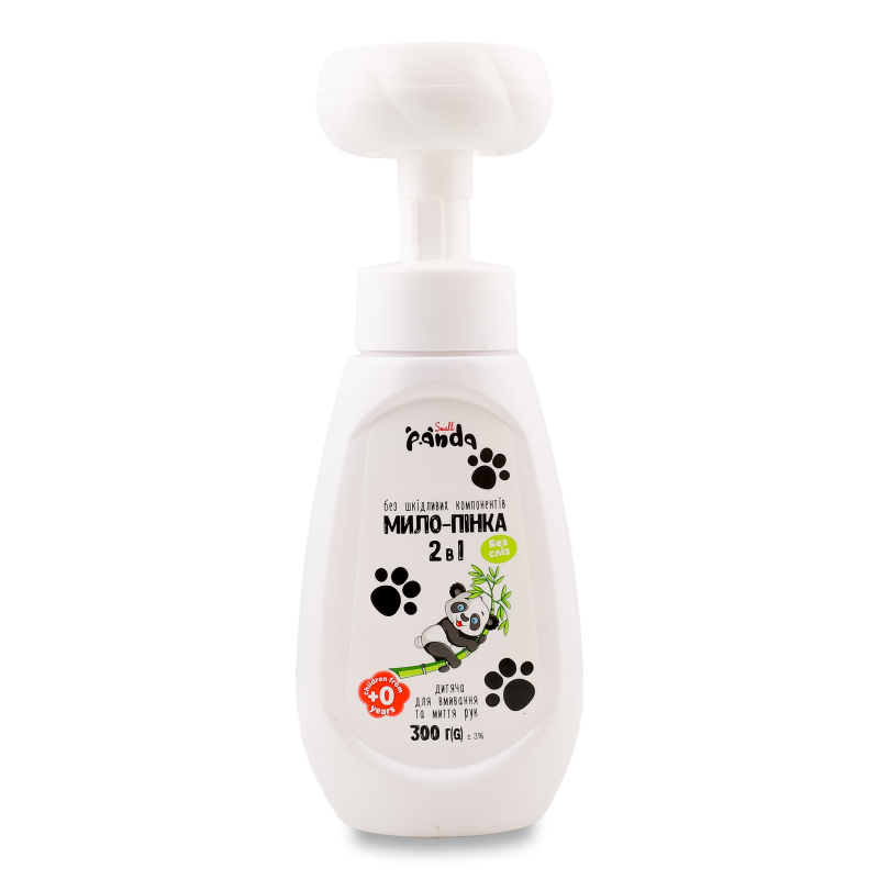 Мило-пінка дитяча 2в1 Без сліз 300г з дозатором Small Panda