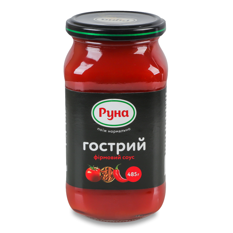Соус Гострий 485г твіст/б Руна