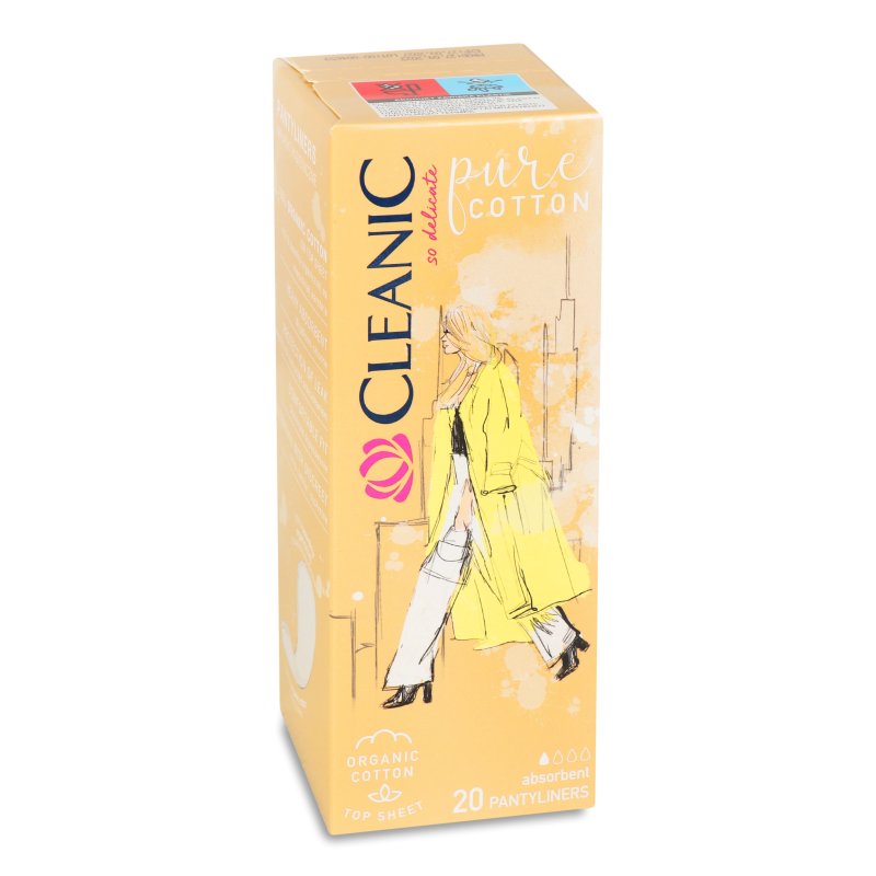 Прокладки щоденні Пюр котон 20шт Клінік