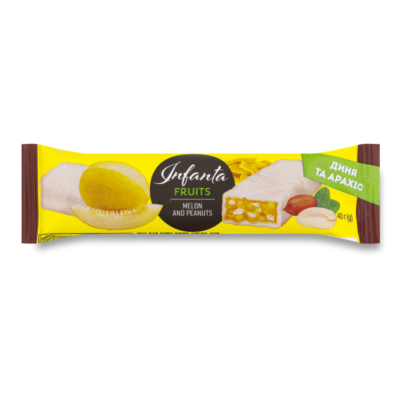 Батончик Infanta з динею та арахісом глазурований 40г Vale