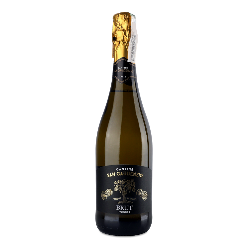Вино ігристе Brut Spumante біле сухе 10,2-11,8% 0,75л Cantine San Gaudenzio