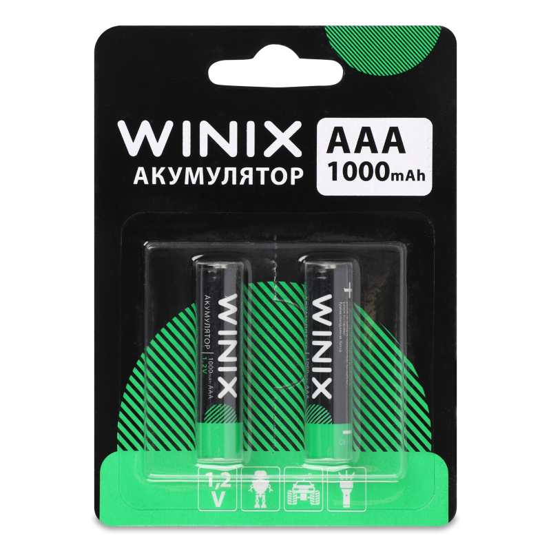 Акумулятор Ni-MH AAA 1000мАч 2шт Winix