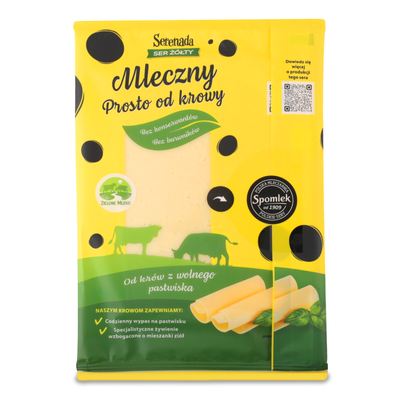 Сир Молочний 27% нарізка 135г Серенада