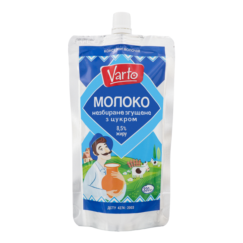 Молоко незбиране згущене з цук