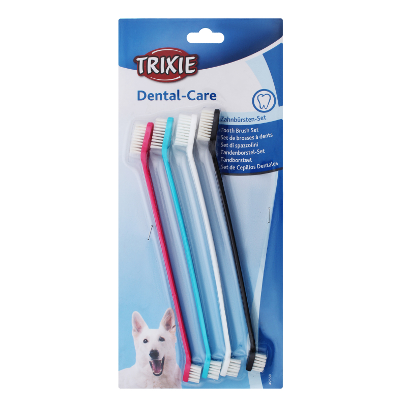 Зубная щетка для собак Dental-Care Trixie 4шт Trixie(3000000010716 ...