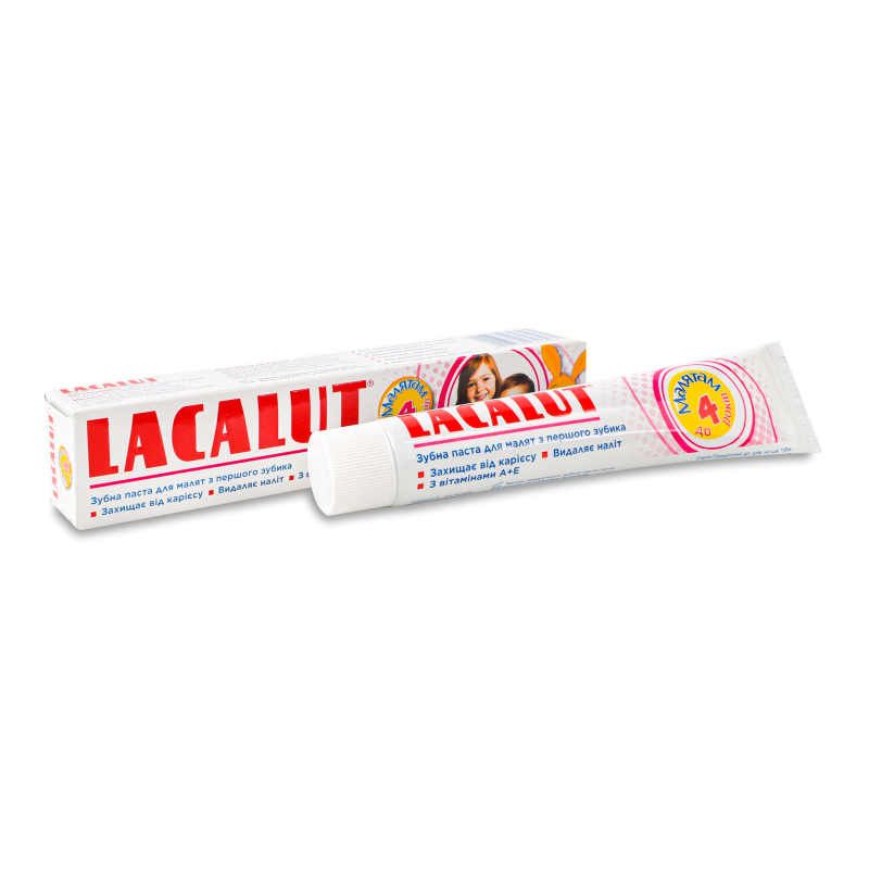 Паста зубна дитяча до 4 років 50мл Lacalut