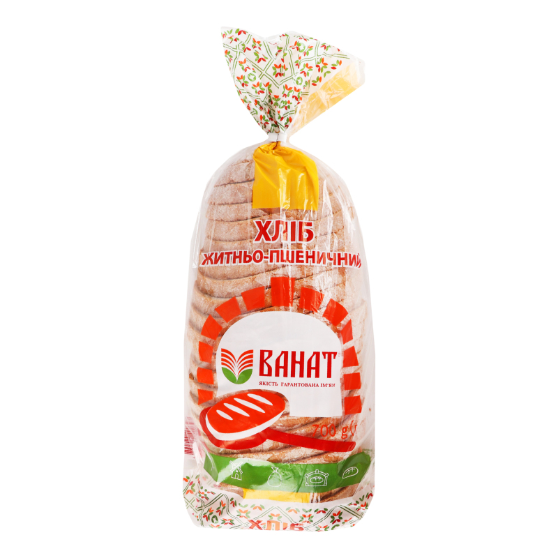 Хліб нарізний Житньо-пшеничний Ванат м/у