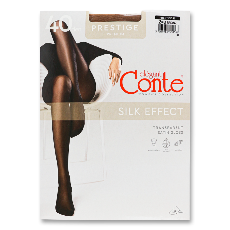 Колготи жіночі Престиж бронз 40ден р.2 Конте елегант