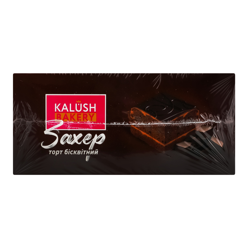 Торт бісквітний Захер Kalush Bakery к/у