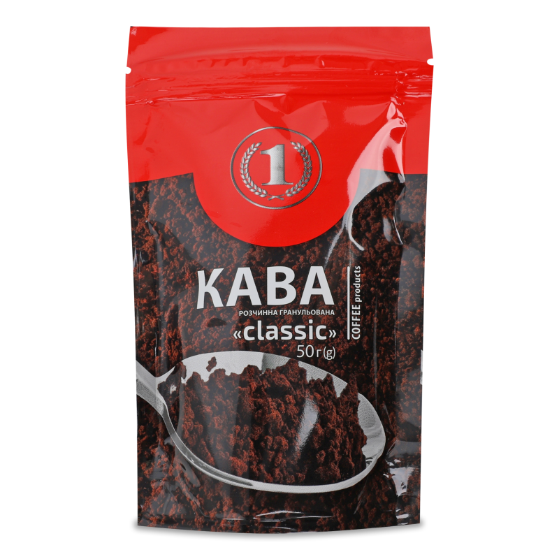 Кава Класік розчинна гранульована 50г ТМ “1”