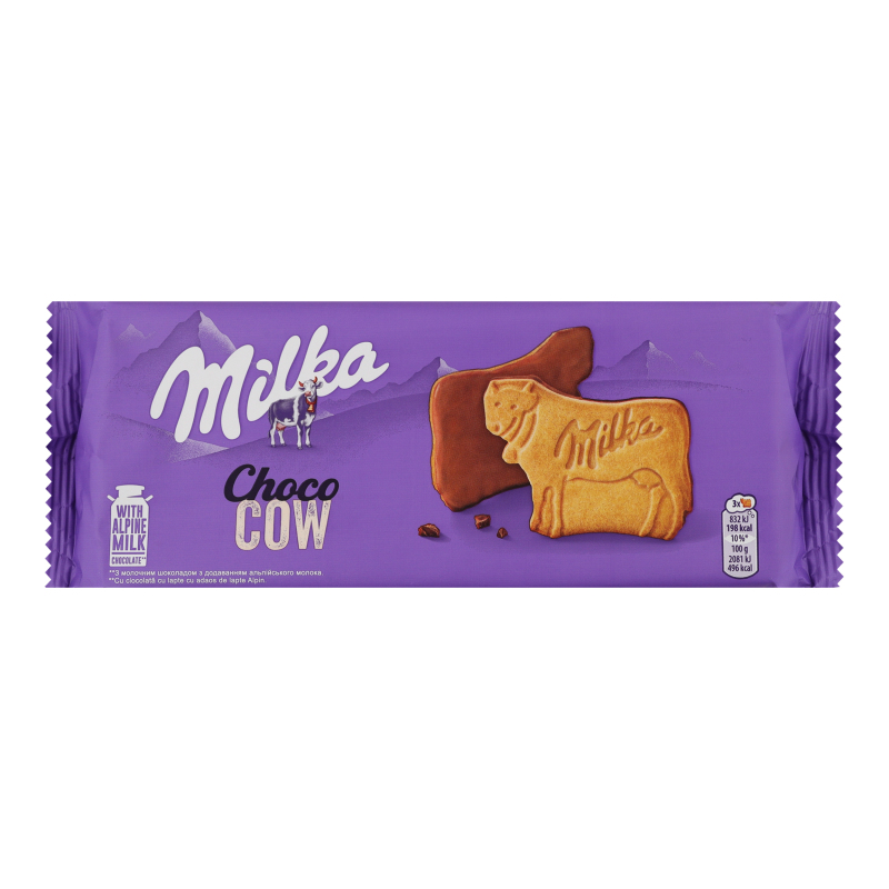 Печенье покрытое молочным шоколадом Choco cow Milka м/у 200г Milka
