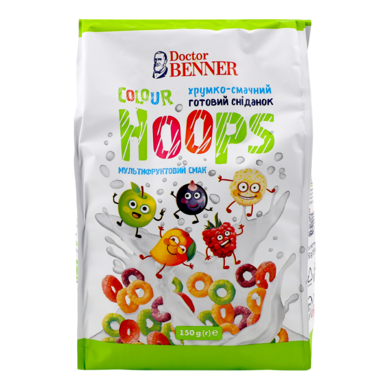 Завтрак готовый Colour Hoops Doctor Benner м/у 150г Doctor Benner