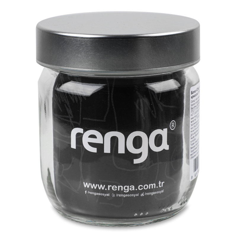 Банка 425мл скло з металевою кришкою 131082 Renga