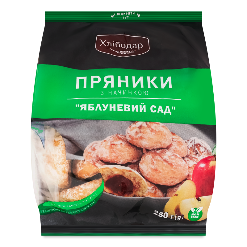 Пряники Яблуневий сад 250г Хлібодар