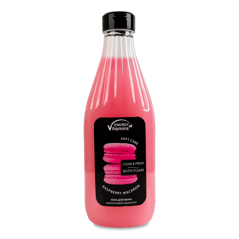Піна д/ванн Raspberry macaron 800мл Energy of Vitamins