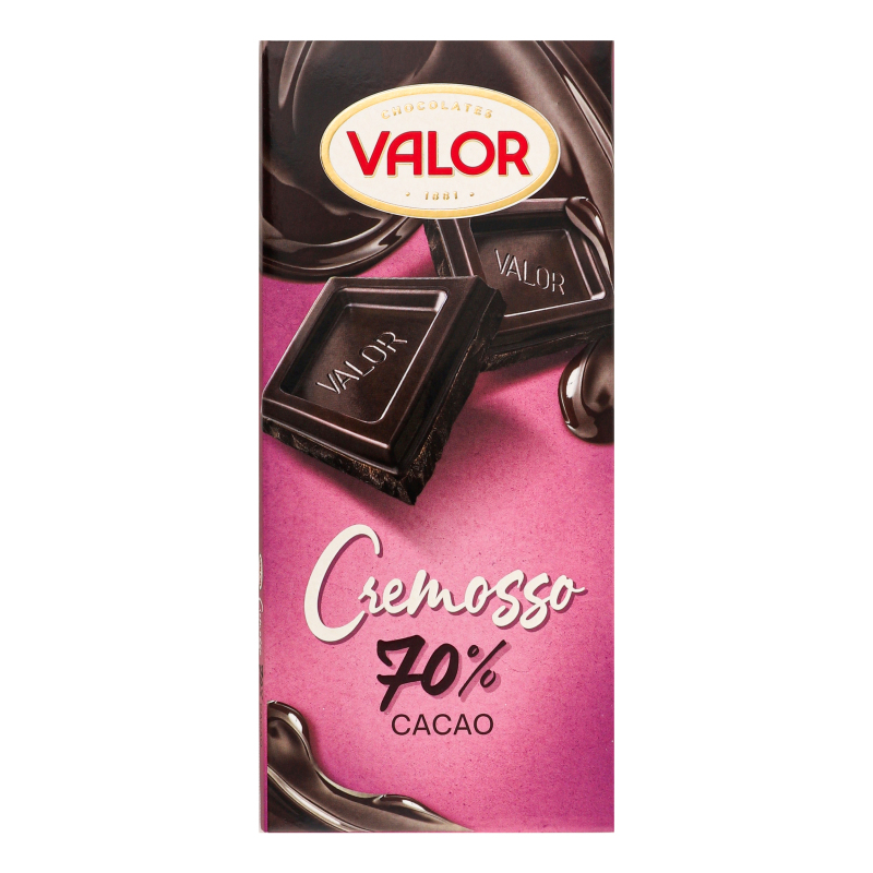 Шоколад 70% з мигдалевою пастою Cremosso Valor к/у