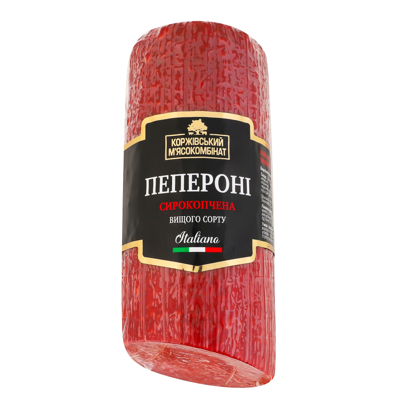 Ковбаса Пепероні Коржівський м'ясокомбінат с/к в/с кг