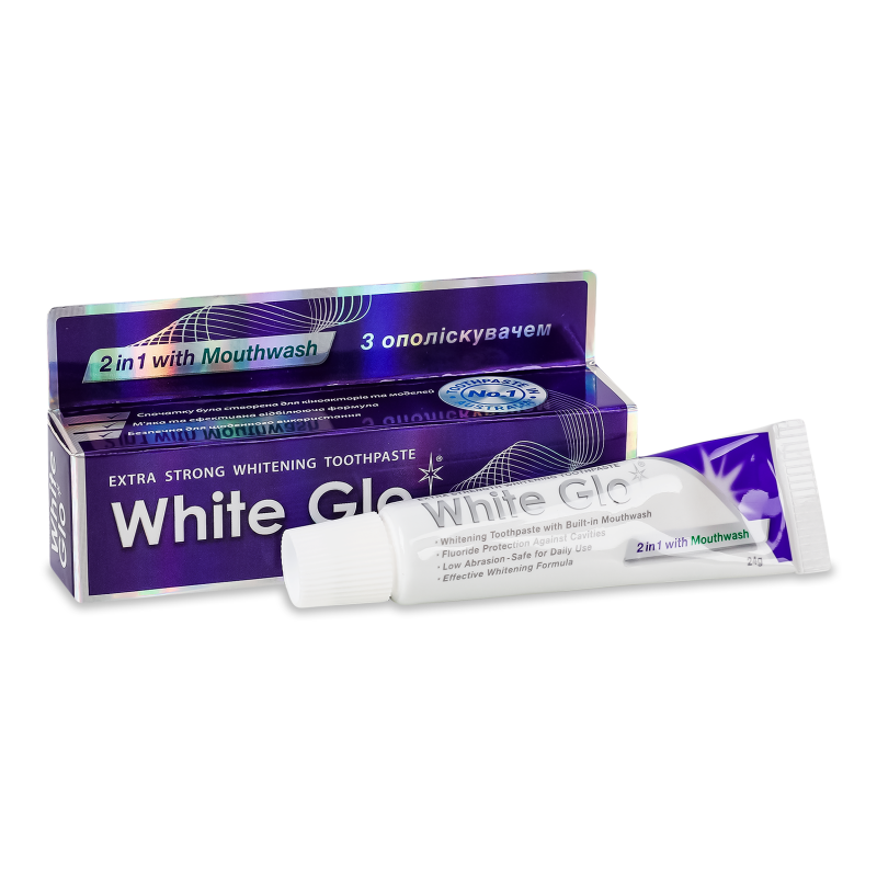 Паста зубна 2в1 з ополіскувачем 24г White Glo
