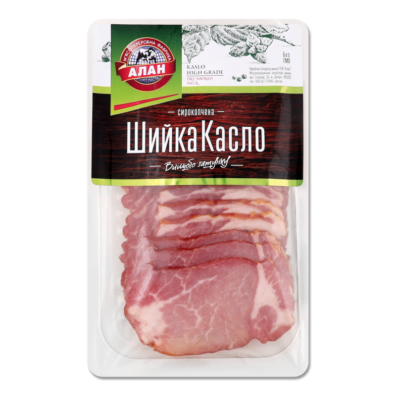 Шийка нарізка Касло Алан с/к в/ґ кг
