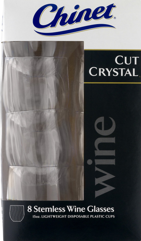 Chinet Cut Crystal Stemless Wine Glasses - 8 CT Chinet(37700335026):  customers reviews @ listex.online