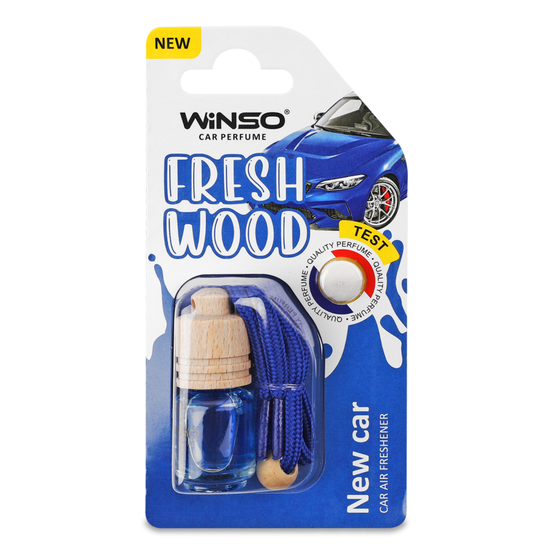 Ароматизатор д/авто Fresh Wood New Car 4мл блістер Winso