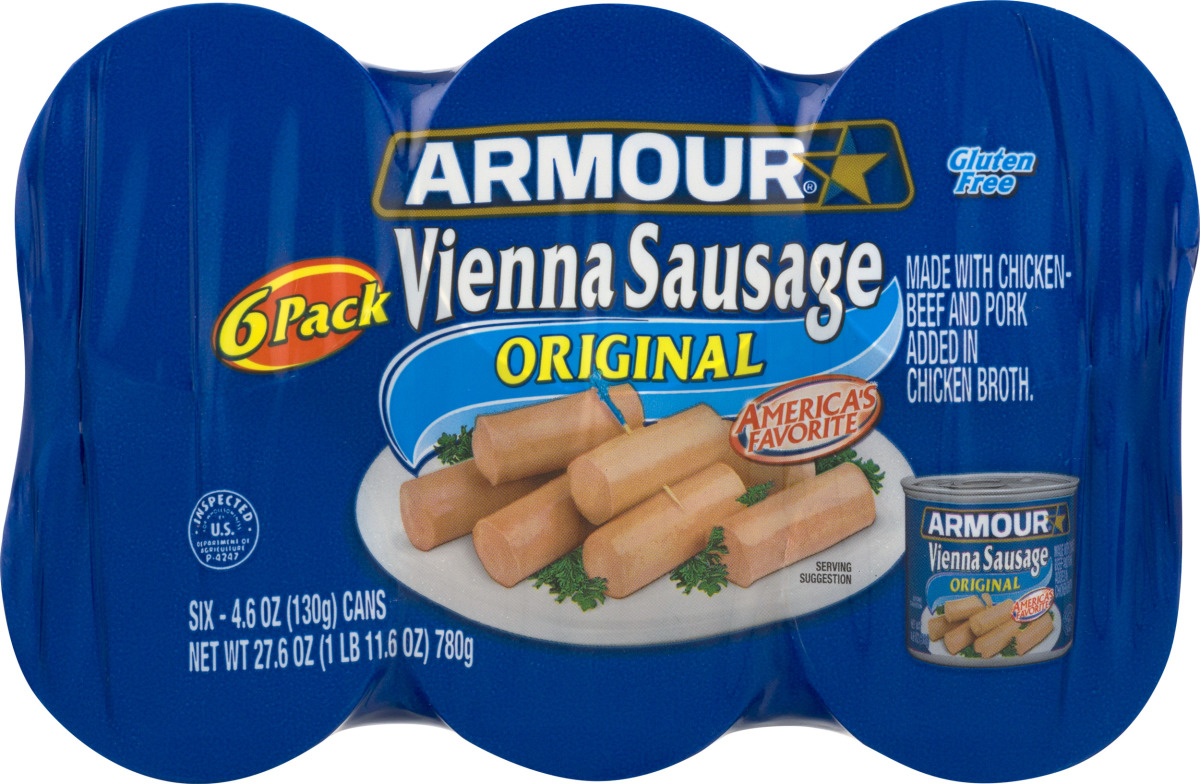 Armour Vienna Sausage Original 6 CT Armour(54100794130) customers