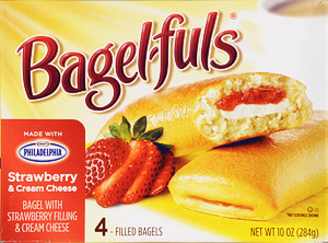 Bagel-fuls Strawberry & Cream Cheese Bagel - 4 CT Bagel-fuls