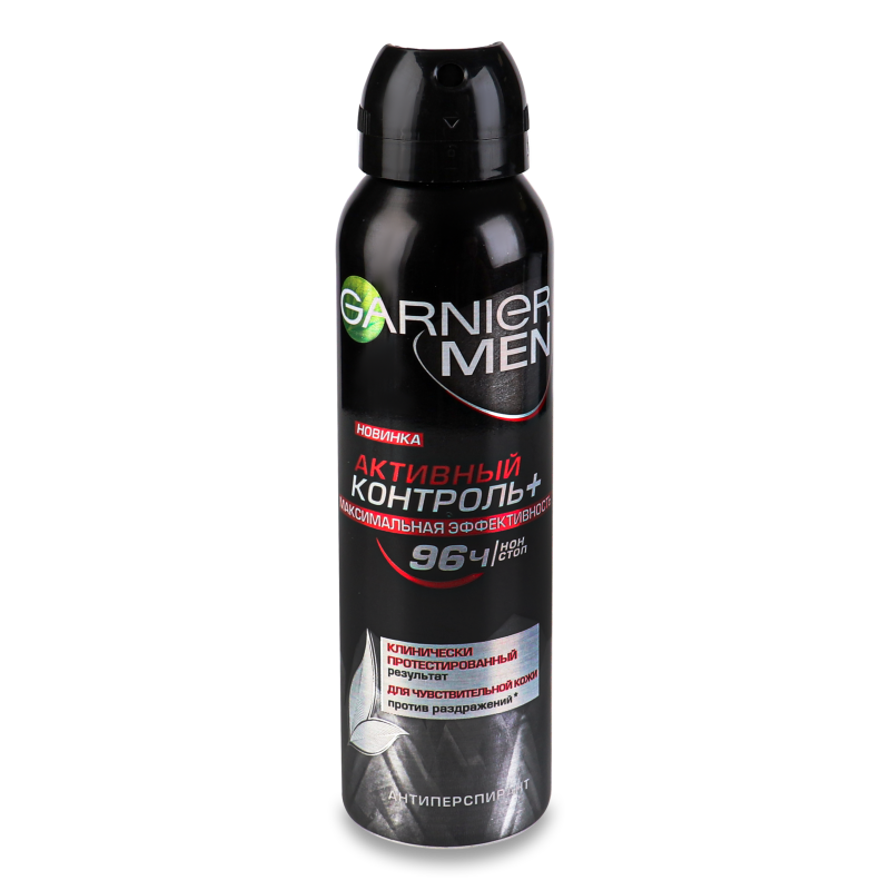 Антиперспірант Активний контроль+ Максимальний захист д/чутливої шкіри д/чоловіків спрей 150мл Garnier