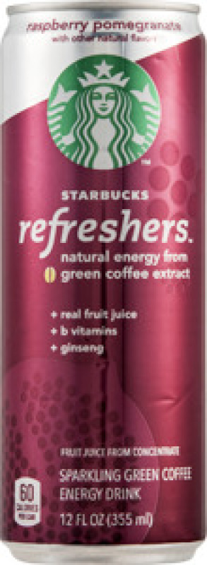 Starbucks Refreshers Sparkling Green Coffee Energy Drink Raspberry ...
