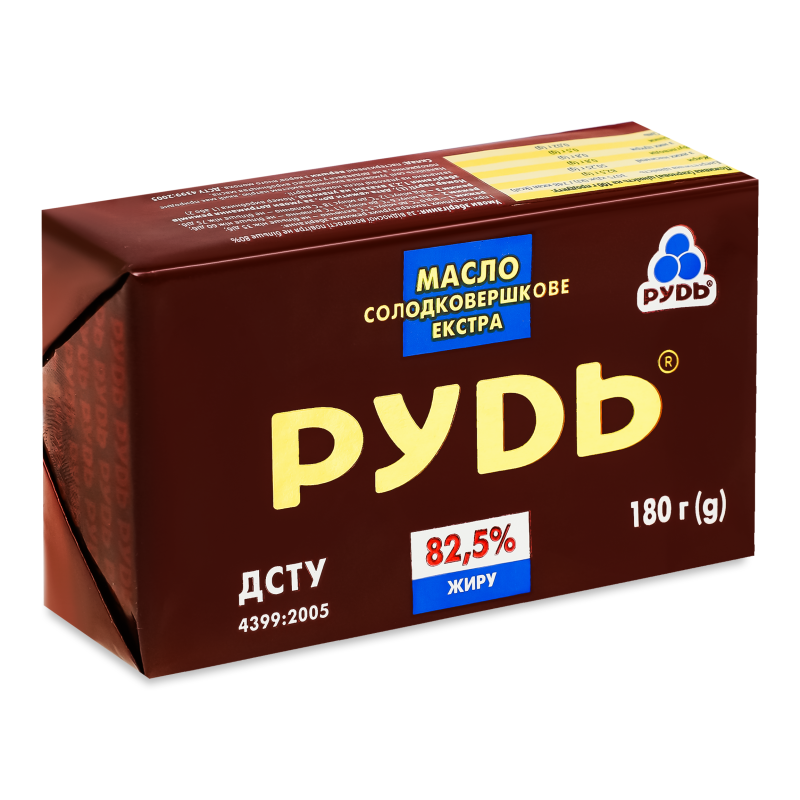 Масло Екстра солодковершкове 82,5% 180г Rud
