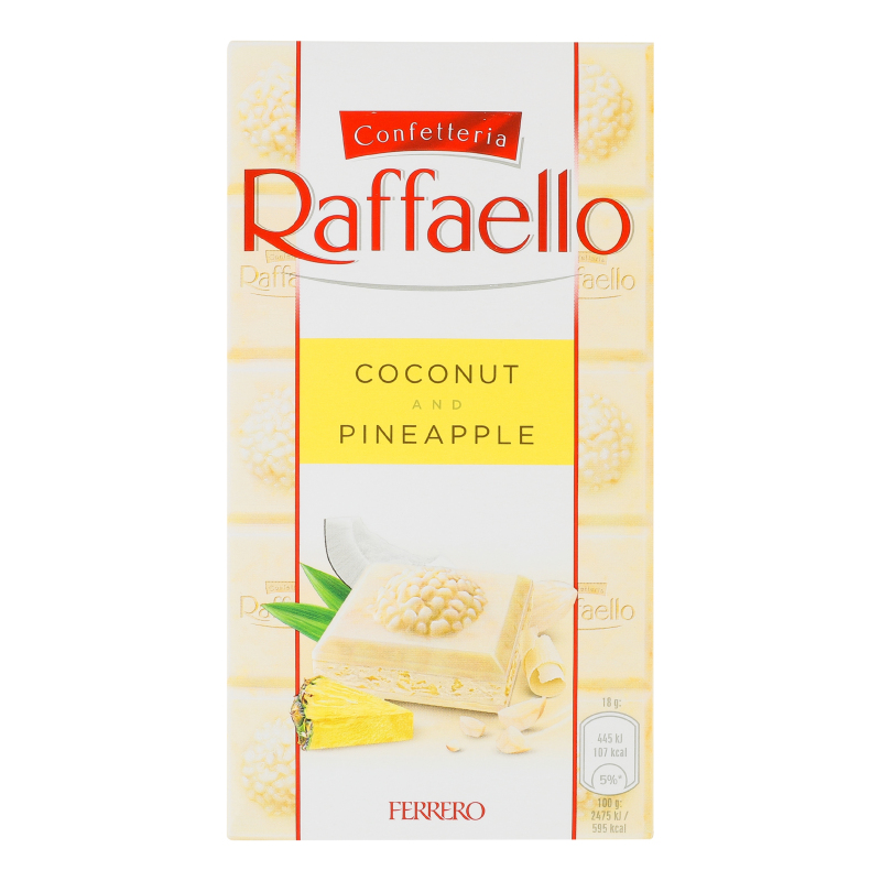 Шоколад білий Coconut&Pineapple Raffaello к/у