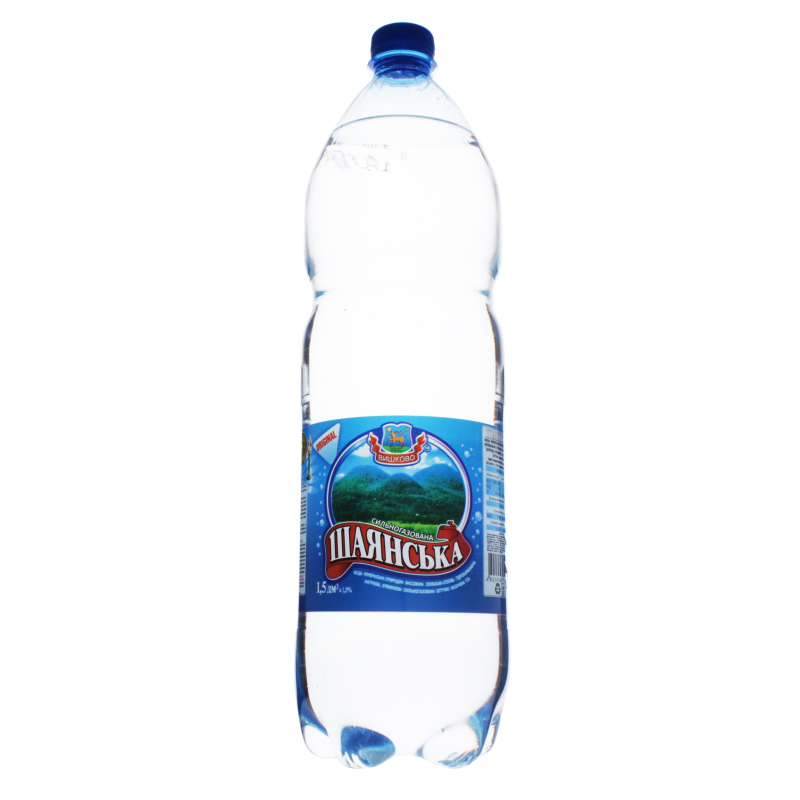 Вода мінеральна Шаянська сильногазована 1,5л Шаянська 4820006590024 ...