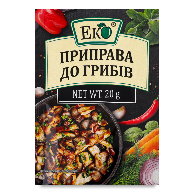 Приправа до грибів 20г Еко