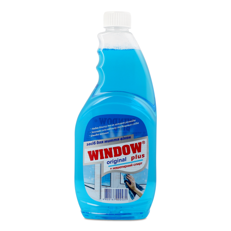 Засіб д/миття вікон Original синій 500мл запаска Window plus