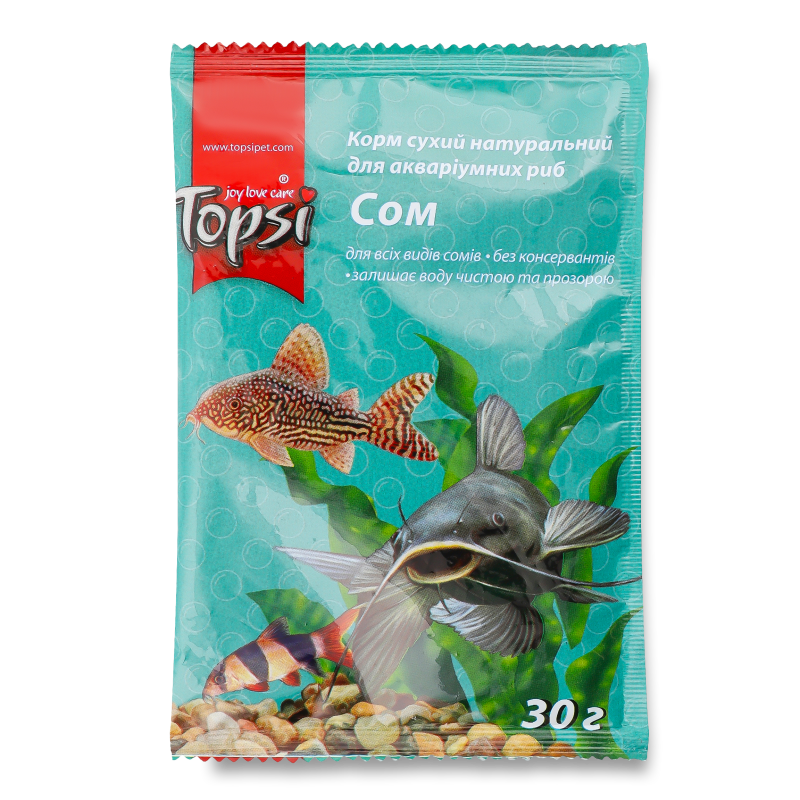 Корм д/акваріумних риб Сом 30г Топсі
