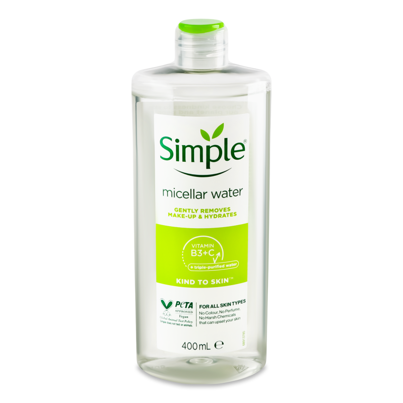 Вода міцелярна Кайнд ту скін 400мл Сімпл