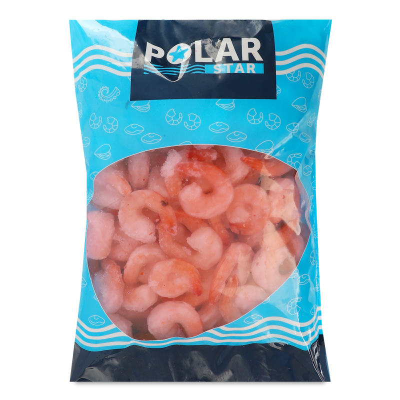 Креветки тигрові очищені з хвостом 31/40 1кг Polar Star