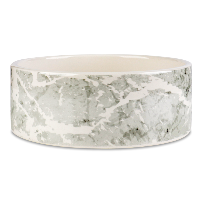 Миска д/собак Marmi 900мл кераміка сіра кругла Flamingo