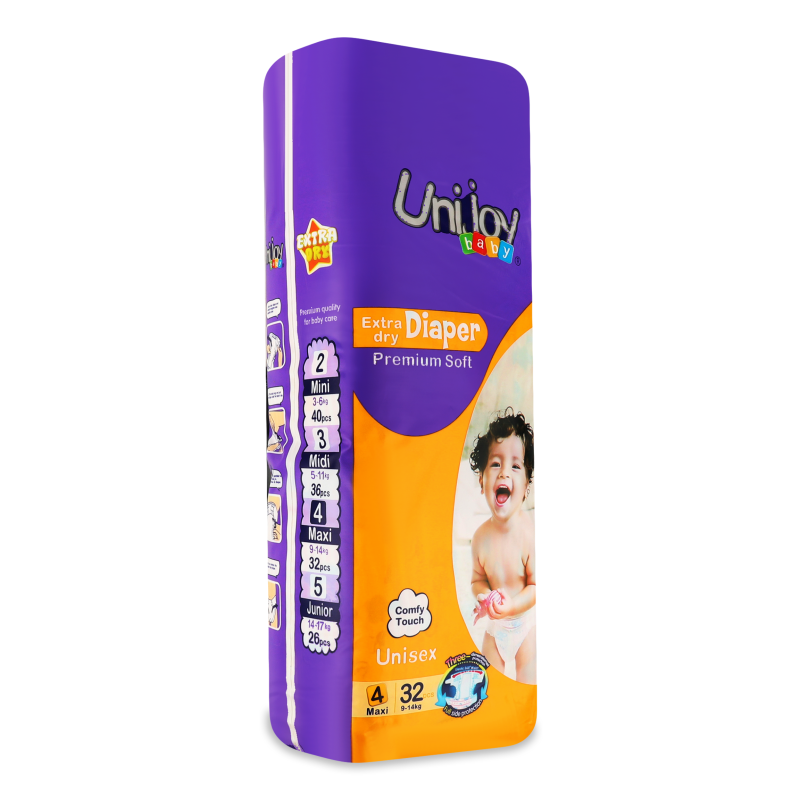 Підгузки Premium Soft L 9-14кг 32шт Uni Joy