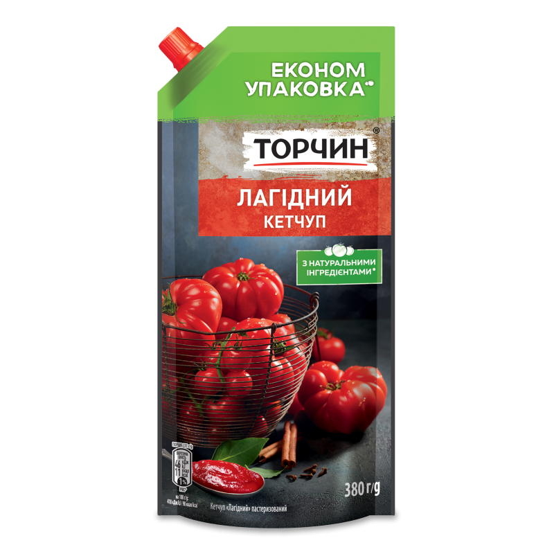 Кетчуп Лагідний 380г д/п Торчин