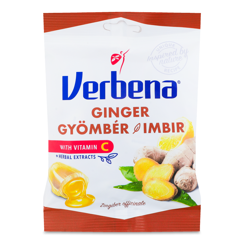 Цукерки з імбиром та вітаміном С 60г Verbena