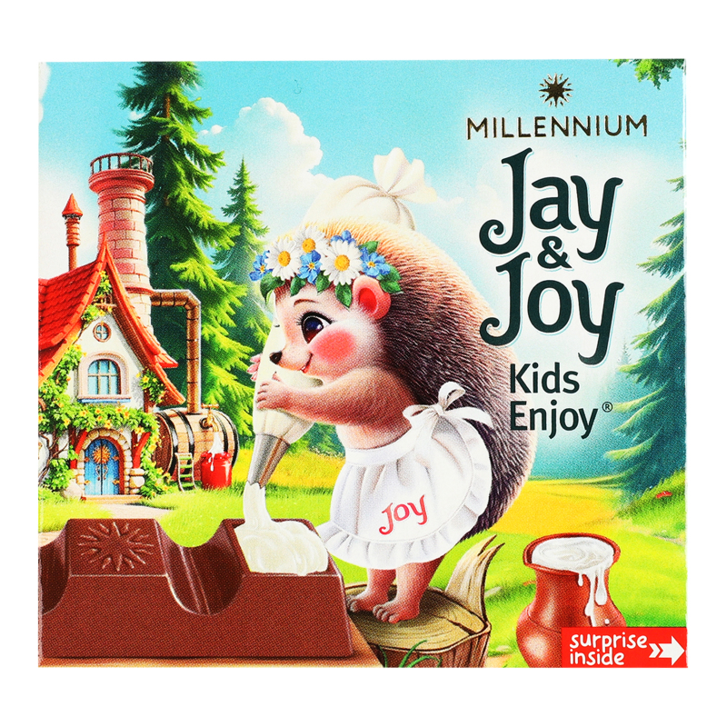 SUPER JUNIOR チョコ Шоколад молочный с молочной начинкой Kids enjoy Jay&Joy к/у 45г