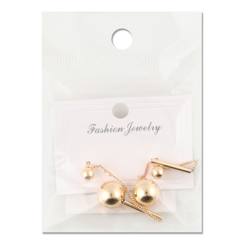 Сережки-гвіздки жовтий метал в асортименті ZBYK250513119