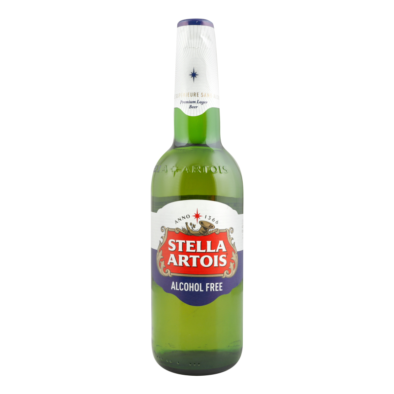 Пиво 0.5л 0.5% светлое пастеризованное безалкогольное Stella Artois бут ...