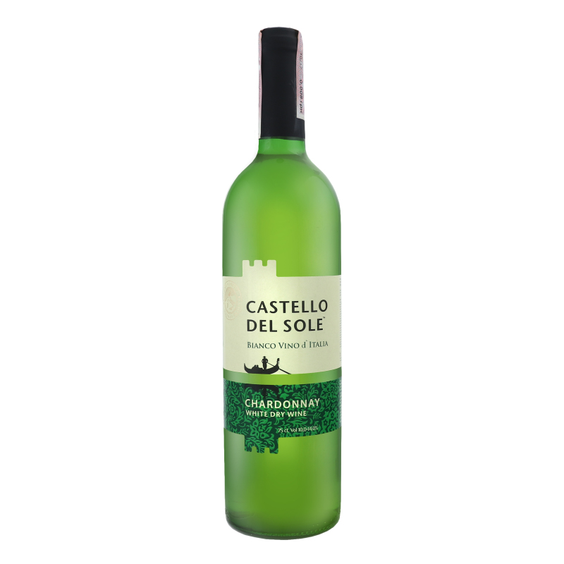 Вино 0.75л 10-14% белое сухое Chardonnay Castello del Sole бут ...